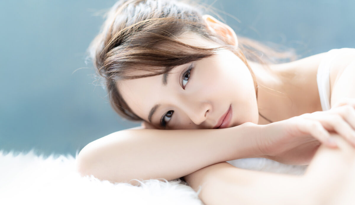 beautiful asian woman with fair skin